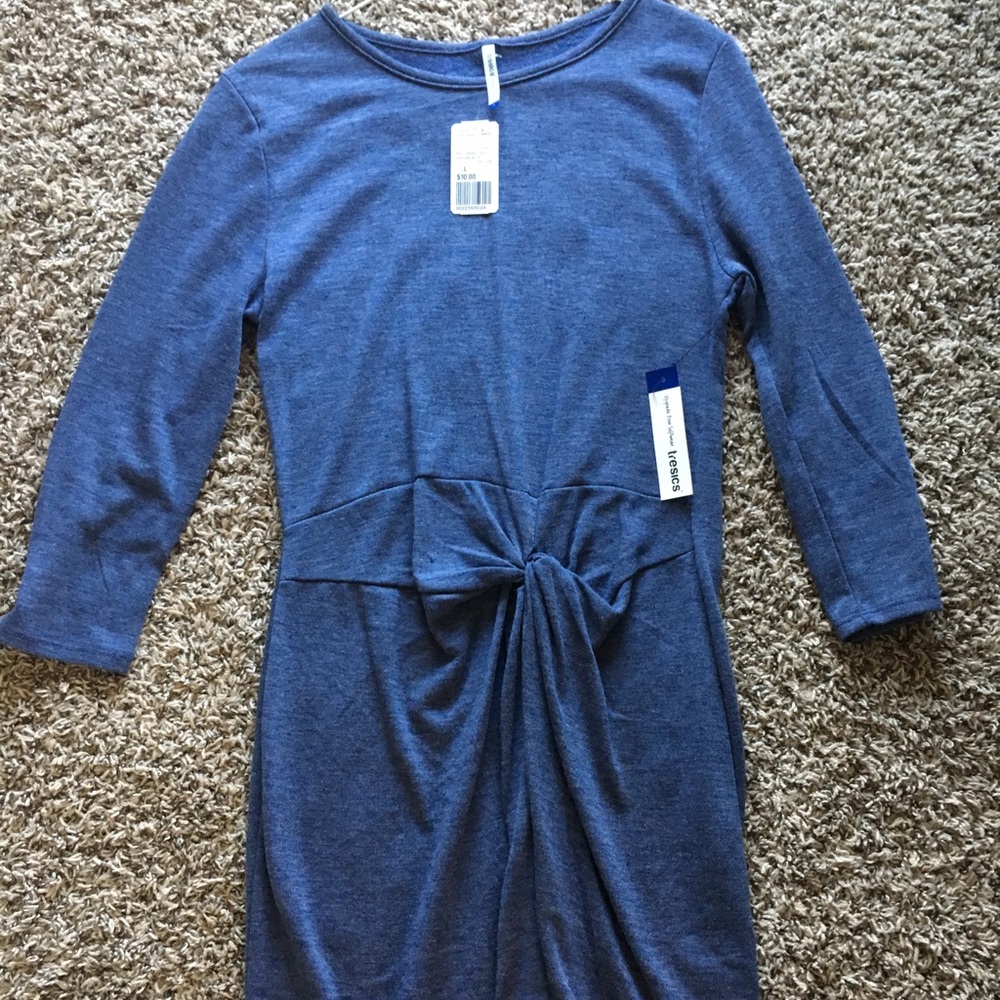 Heather Blue Knot Dress